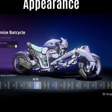 Customize Batcycle Appearance