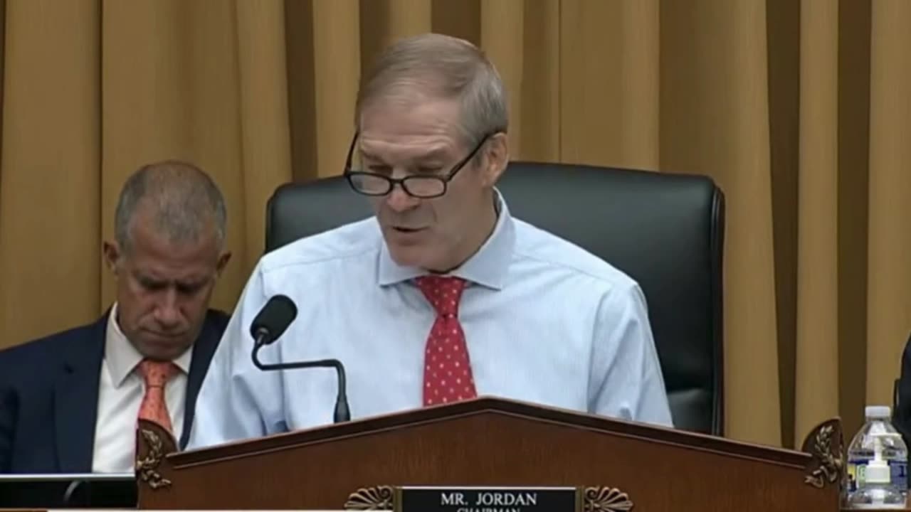 Jim Jordan Speaking About Federal Whistleblowers at House Hearing