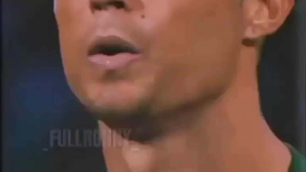Ronaldo making the goalkeeper go back to the drawing board