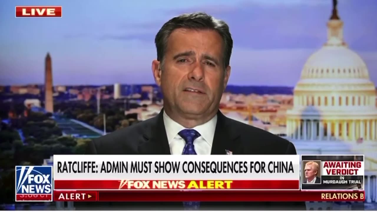 Ratcliffe: Administration must show consequences for China