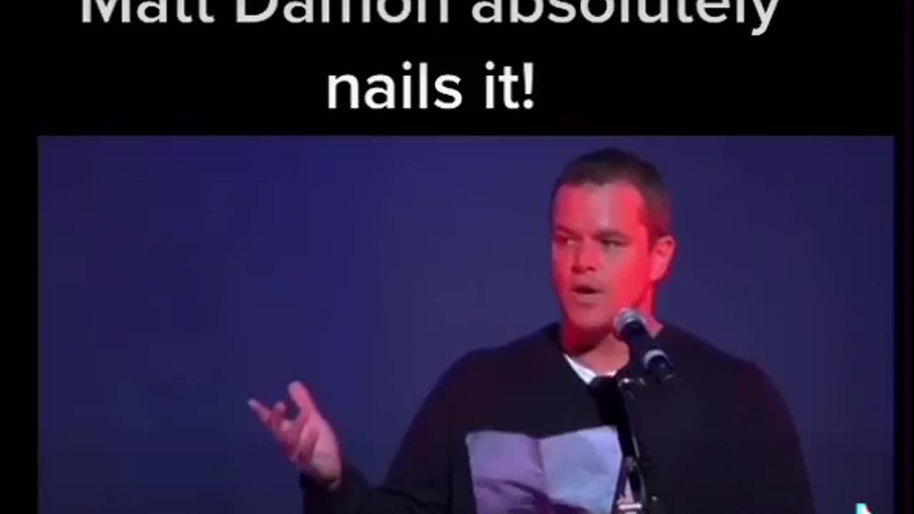Matt Damon Nails It