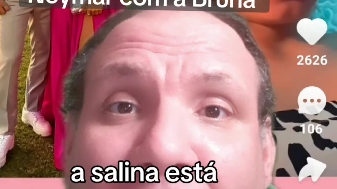 Chaline gorando filho de Neymar com Bruna