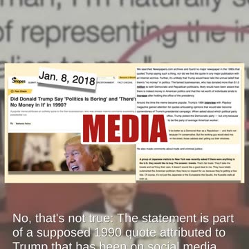 Fact Check: NO Evidence Trump Said 'I'm Naturally Selfish'