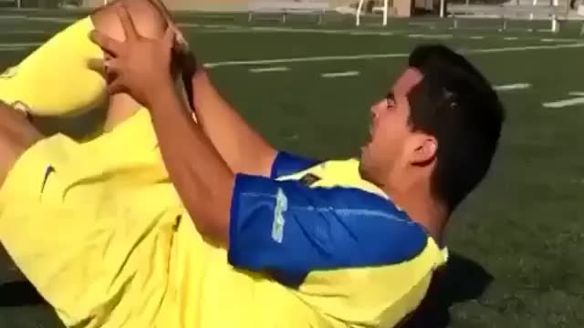 Acting at a football match