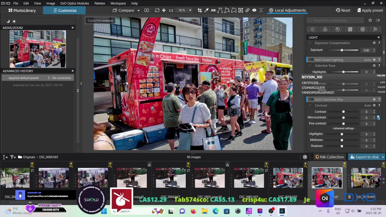 2023 Lilac Festival Photo Editing Stream - June 20, 2023.