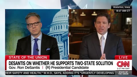 Tapper asks DeSantis if Trump is too old to run. Hear his reply.