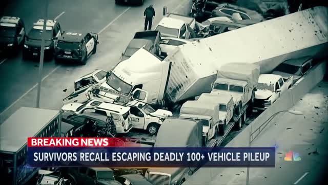 Survivor Speaks Out After Deadly Pileup Of Over 100 Cars NBC Nightly News