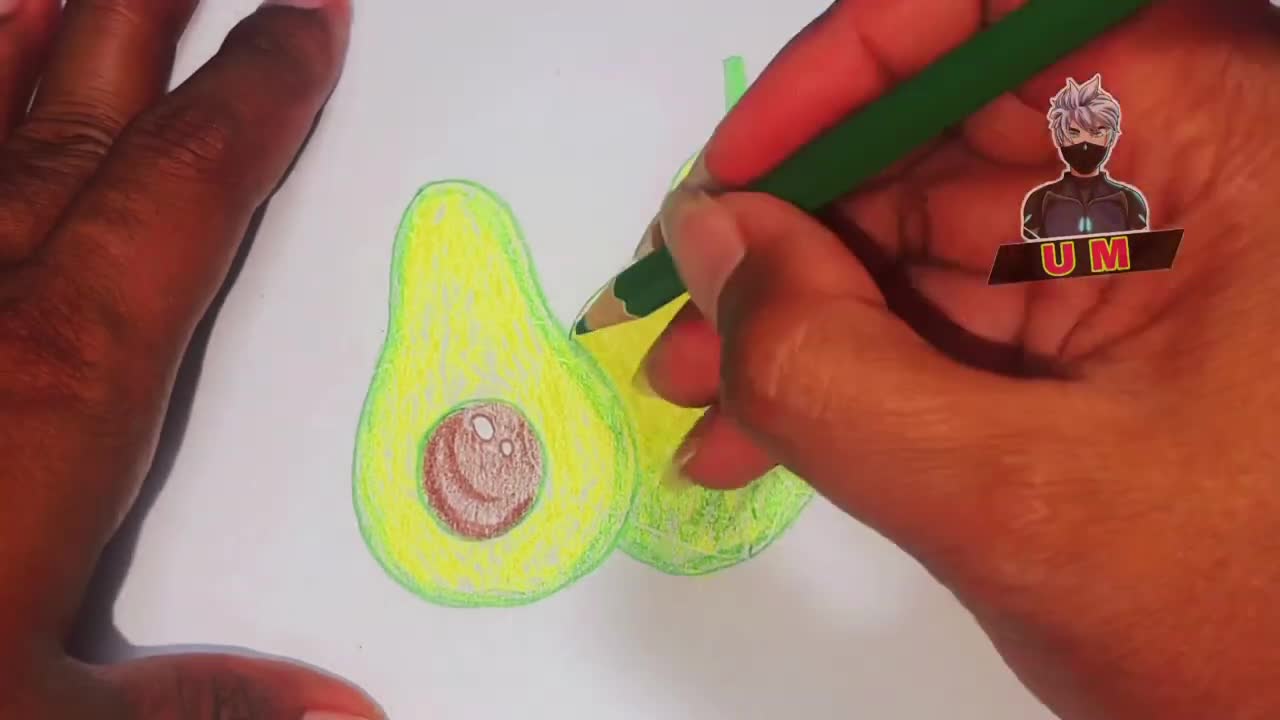 Avocados drawing, how to draw avocados 🥑 easily