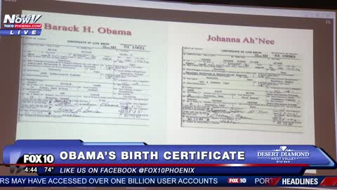 Obama - Sheriff Joe Covers Obama's Fake Birth Certificate