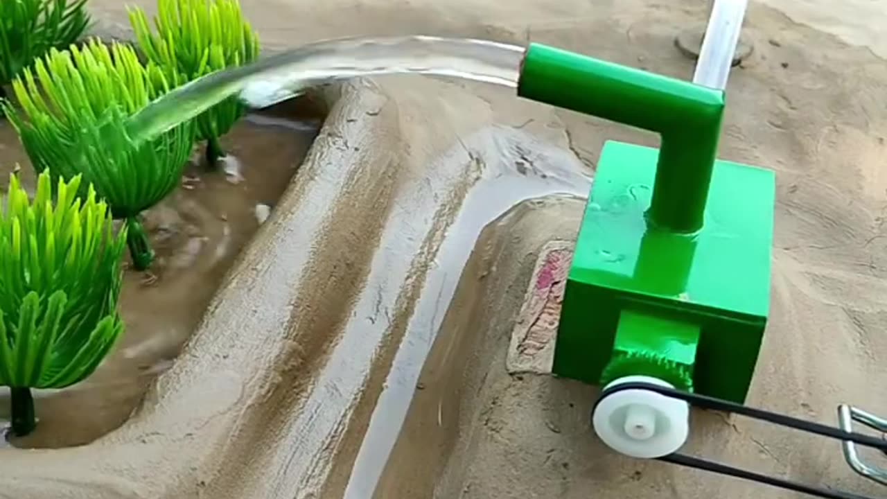 diy mini tiller with water pump science project #shorts #youtubeshorts #trending