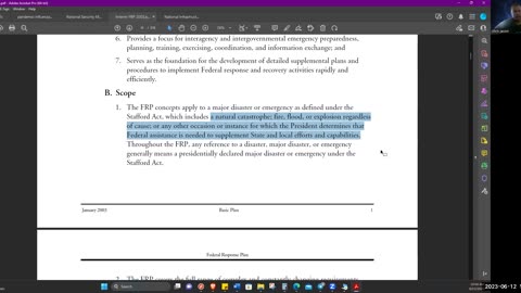 Federal Response Plan 2003