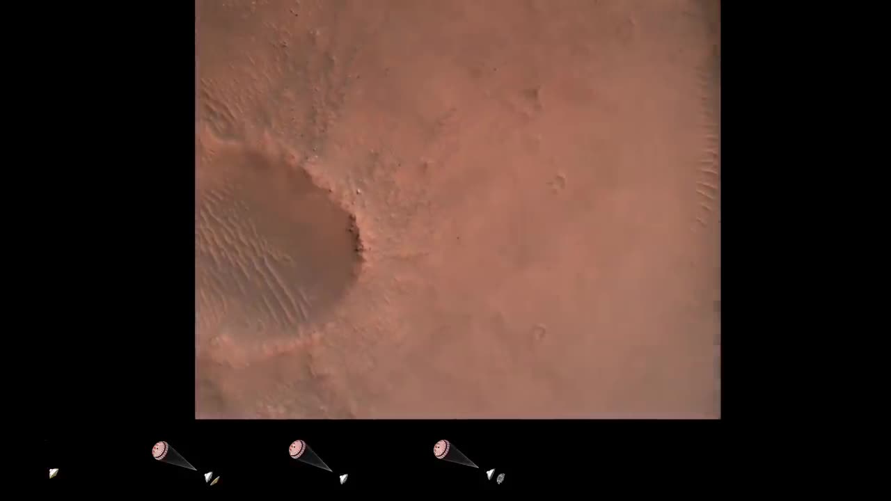 Perseverance Rover's Descent and Touchdown on Mars (0fficial NASA Video)