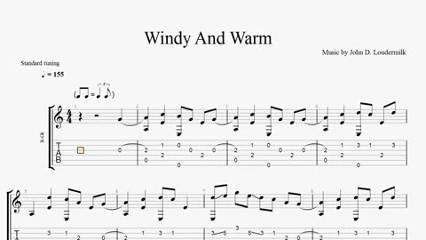 How to play Warm and Windy on guitar