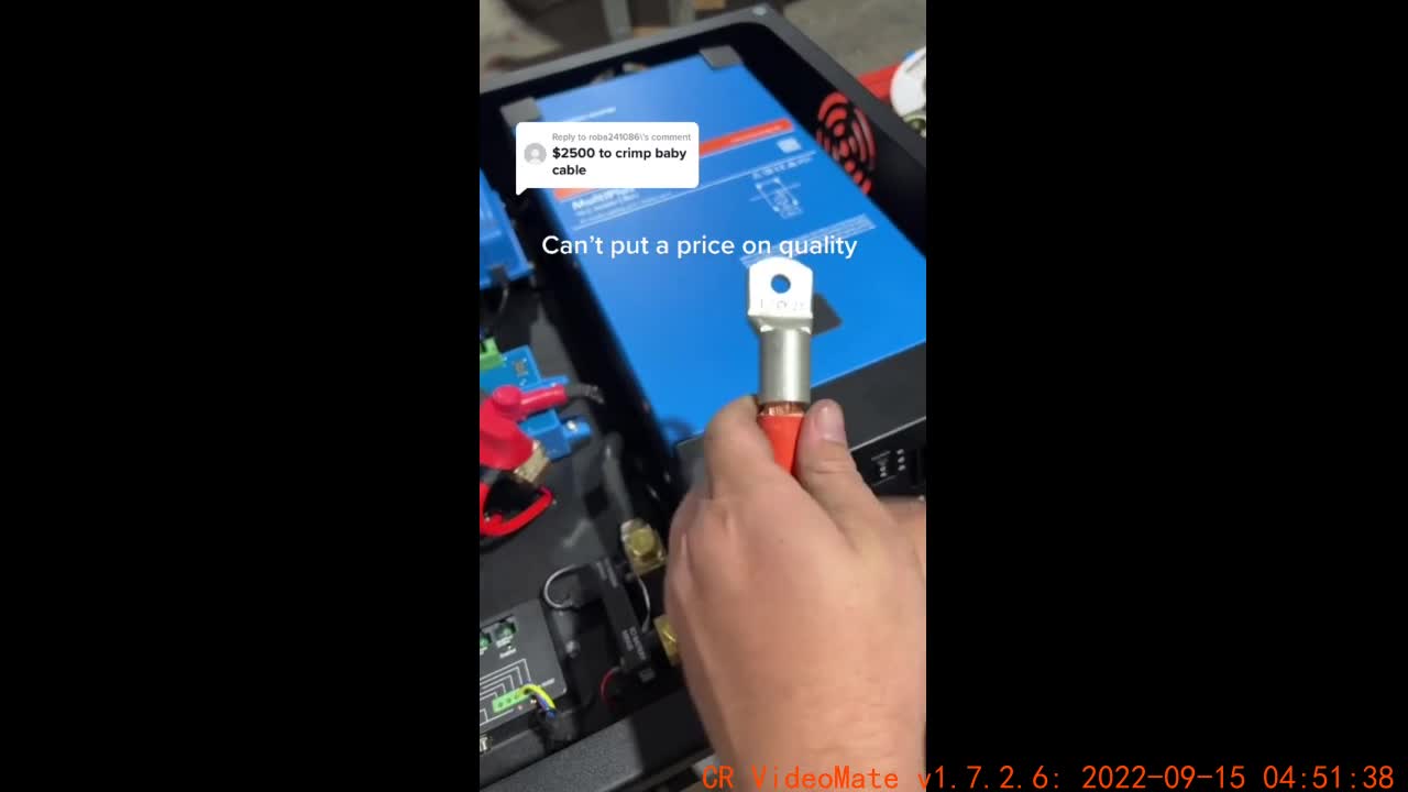 Curled cables, quality is something that can't be priced for car repair.