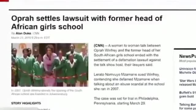 A repost for anyone still catching up...Oprah linked to sex trafficking?
