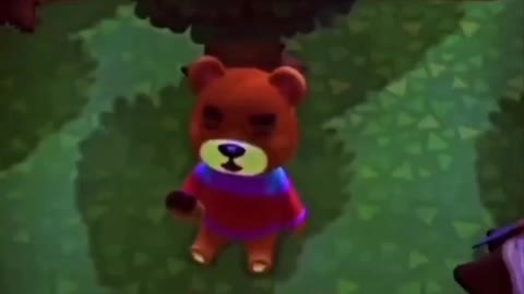 Teddy the Bear Can't Enjoy His Donut in Peace - Animal Crossing : New Horizons (Nintendo Switch)