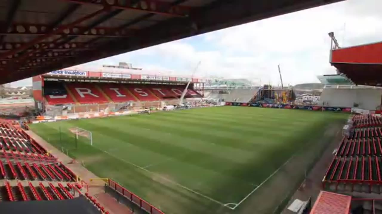 Bristol city Ashton gate rebuild time lapse 2015.