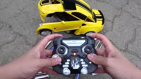 Yellow Bumblebee Transformer Toys - Car Toys Kid #2