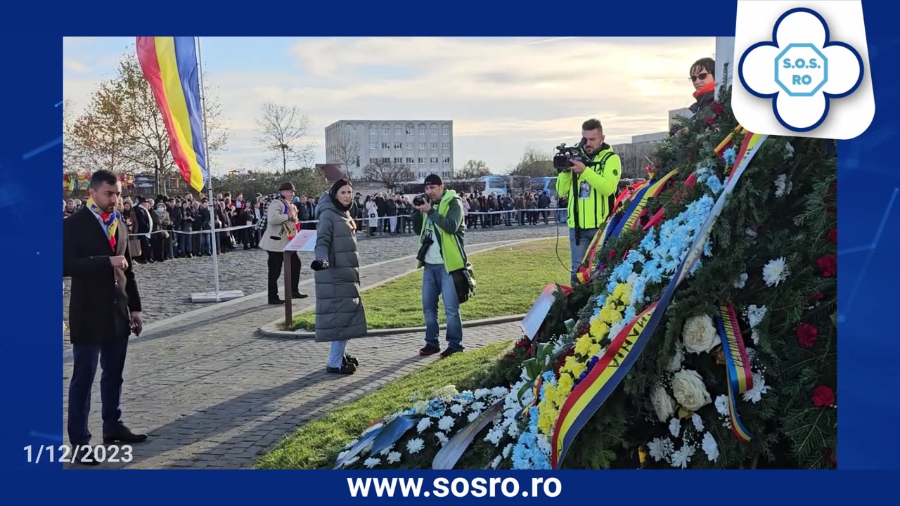 2023/12/01 - Depunerea Coroanei din partea S.O.S. România