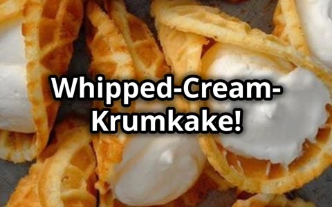 whipped cream krumkake recipe
