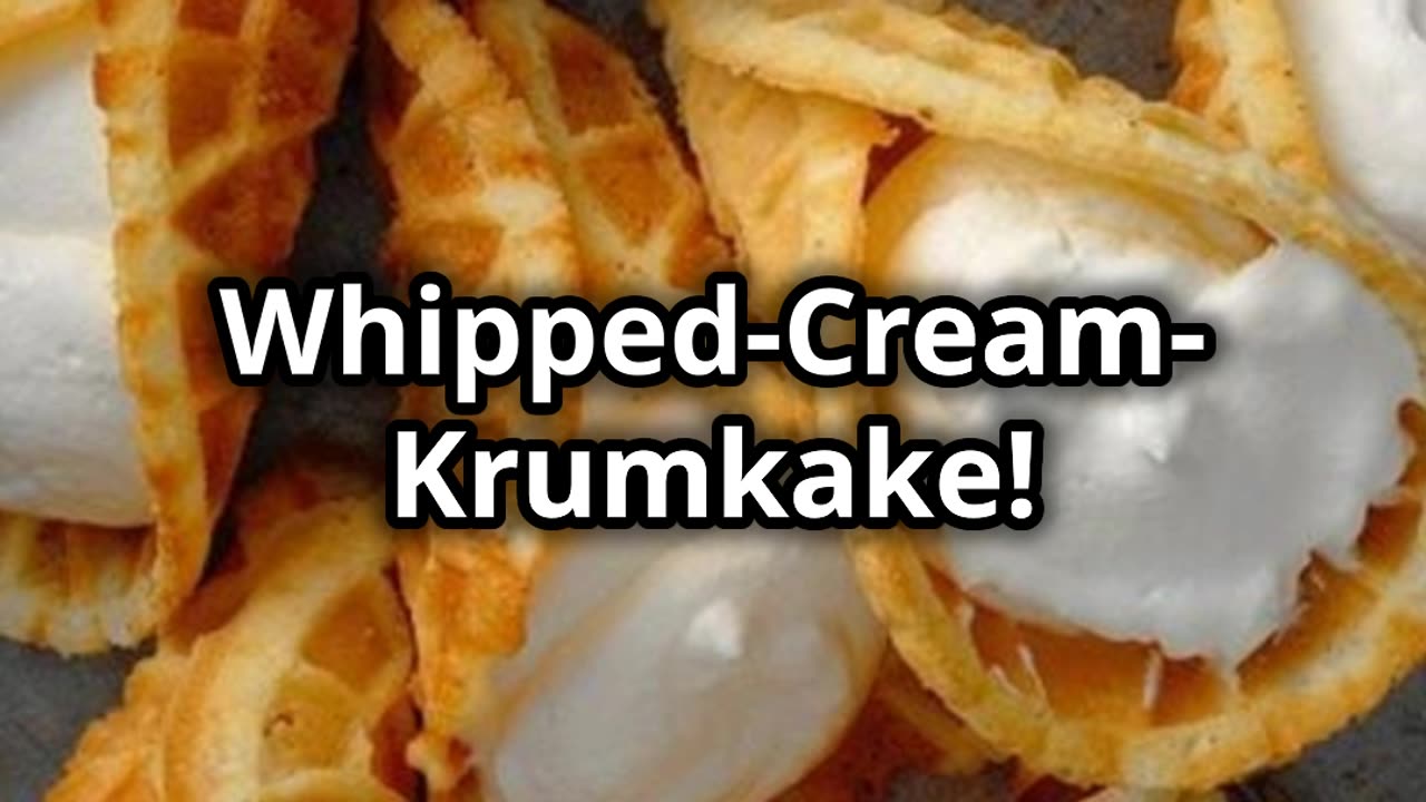 whipped cream krumkake recipe