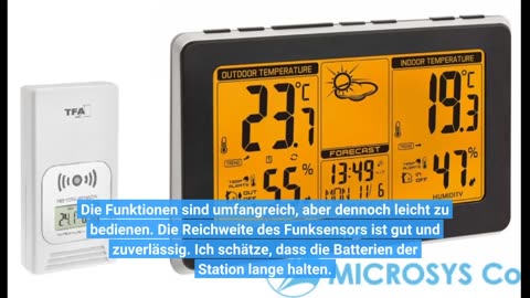 TFA Dostmann Funk Wetterstation Xena, 35.1162.54, mit Außensensor, Innen und Außentemperatur