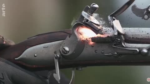 Firing a musket in slow motion