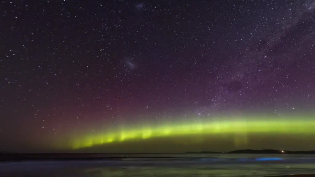 ”#Healing System Scenery # Travel Player # Arctic Ocean Aurora