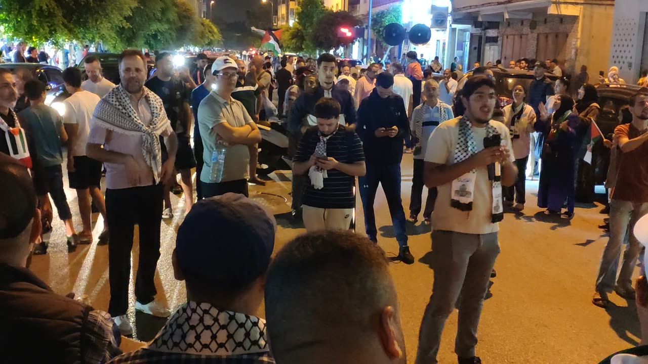 الموت ولا المذلة مسيرة احتجاجية ضد استمرار الإبادة الجماعية بغزة طنجة 12 09 2024