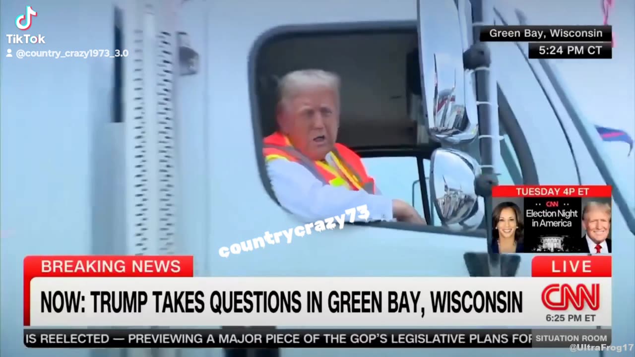 Episode 131 Trump drives up as a garbageman Guess that makes me a garbage woman