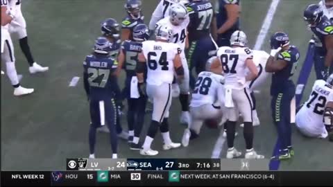 Las Vegas Raiders vs. Seattle Seahawks Full Highlights 3rd QTR | NFL Week 12, 2022