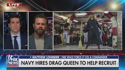 The U.S. Navy hires a drag queen to help with recruitments. ,