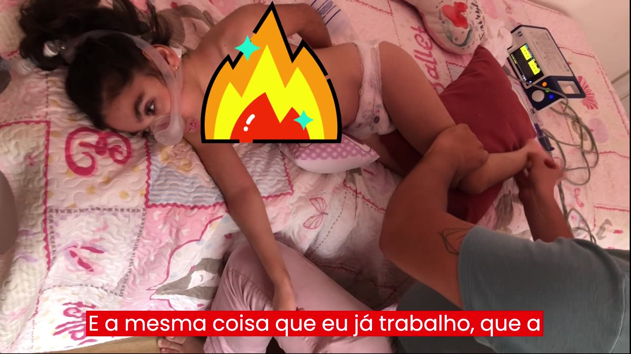 Clara fazendo terapia com tio Felipe