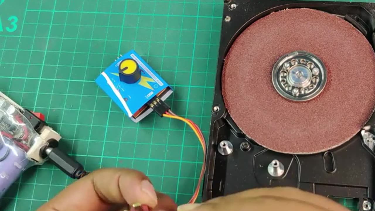 Convert a hard disc to sander