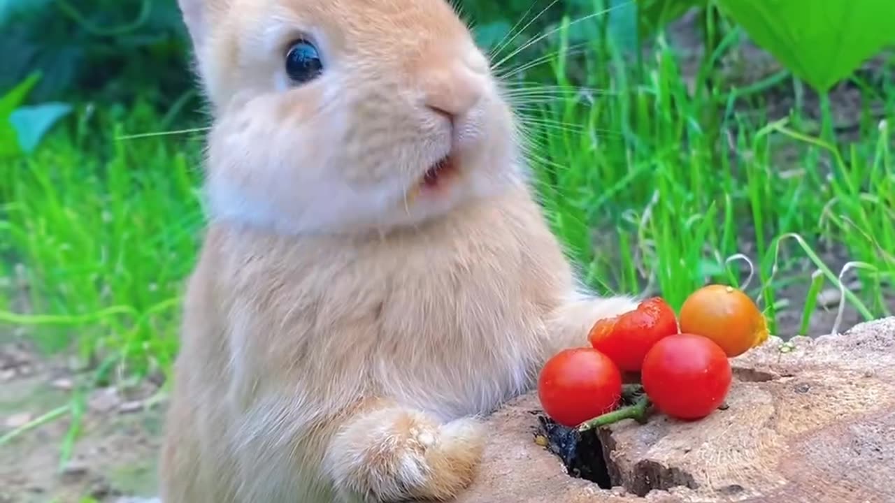 Rabbit eating 😍