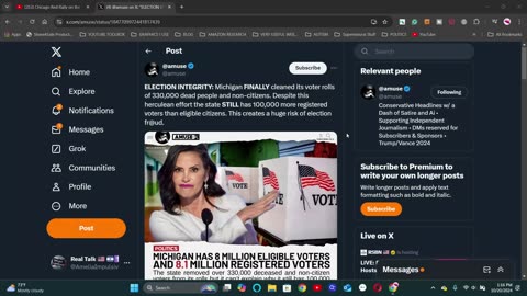 Watch: Part 1 Michigan Voter Rolls in 2024 More Registered Voters Than Actual Voters
