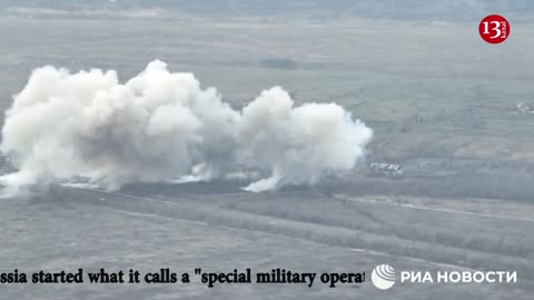 Drone film showing Russian strikes against Ukrainian focuses in the cutting edge town of Kamianka