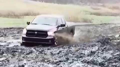 Car mud crossing