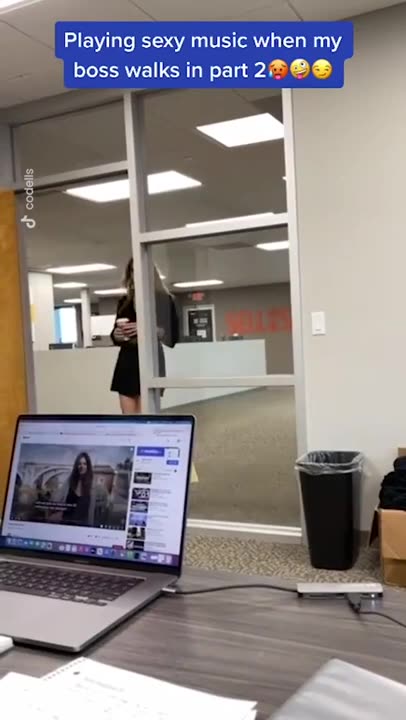 That's one way to greet your boss