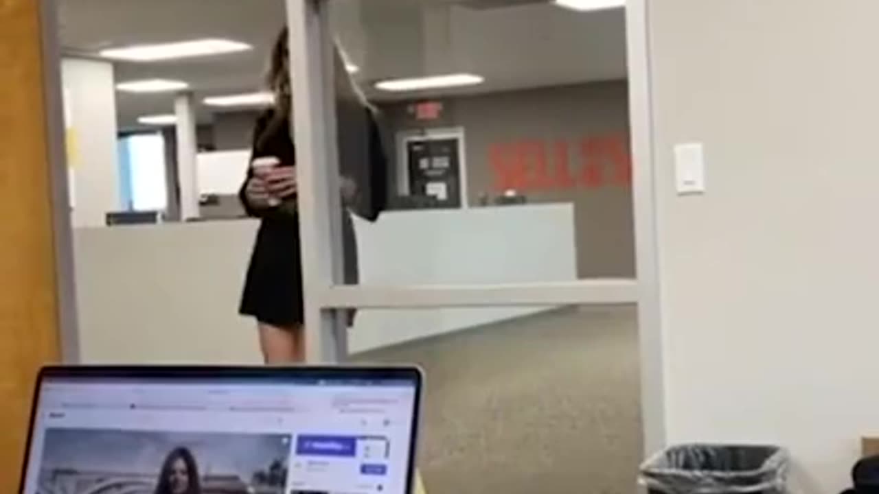 That's one way to greet your boss