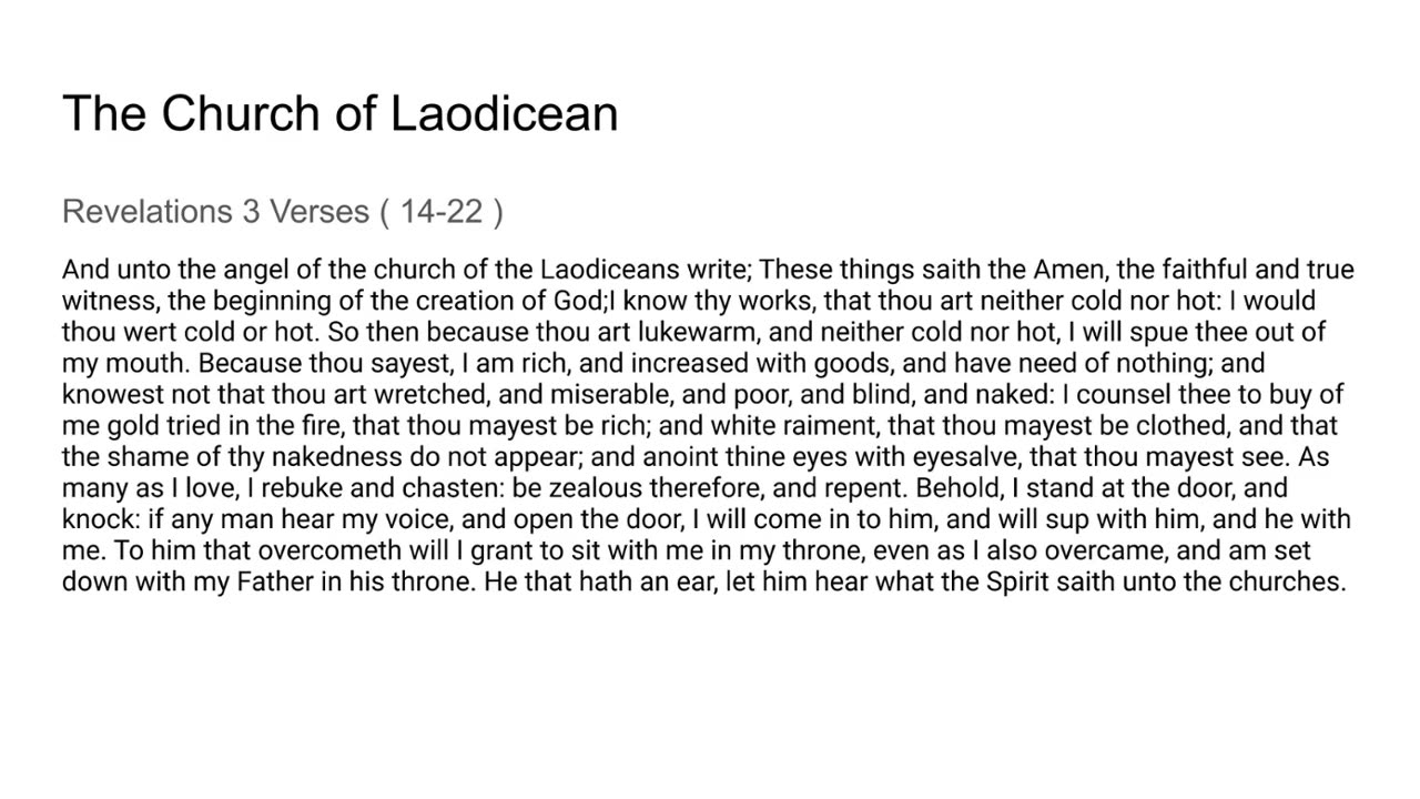 The Churches of Revelations Part 2