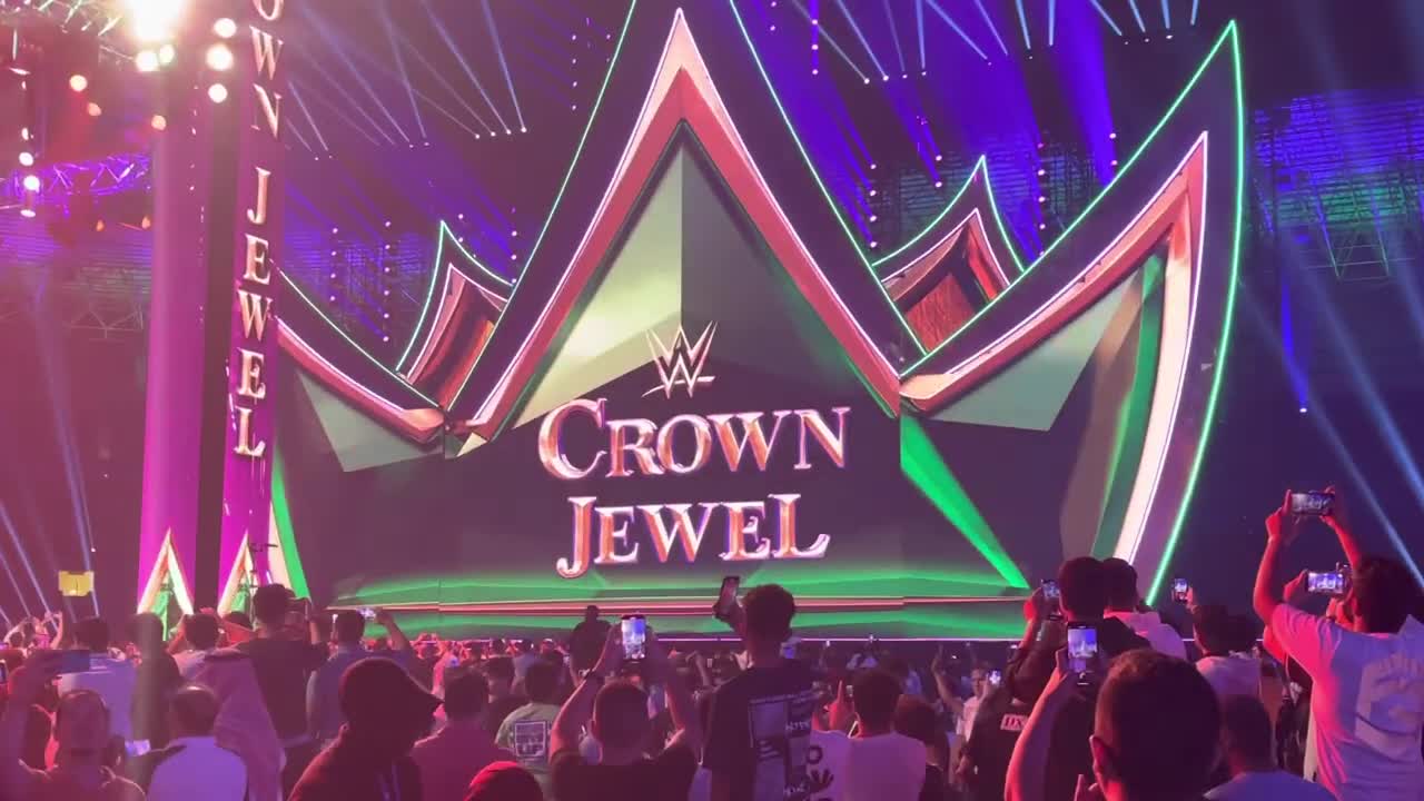 Brock Lesnar entrance Crown Jewels 2022