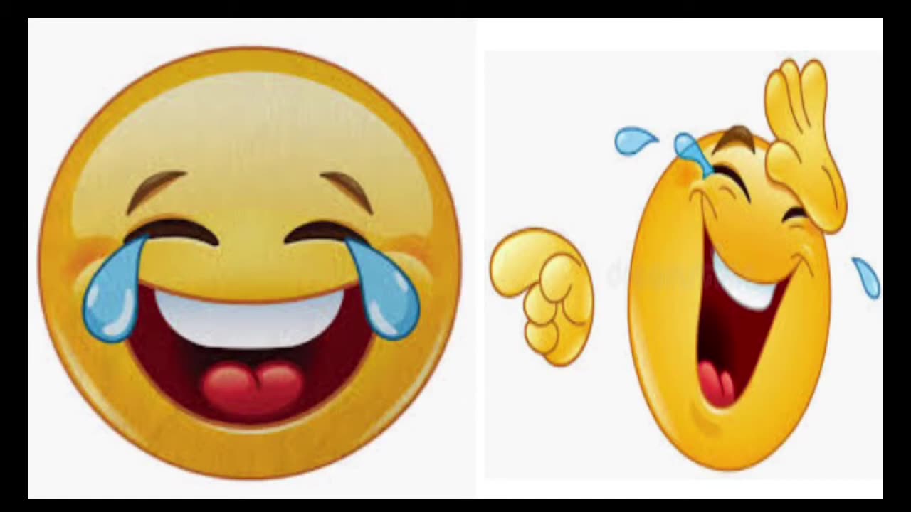 Laughing faces
