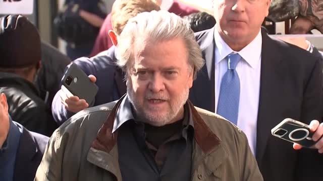 Bannon Speaks After Sentencing On Contempt of Congress