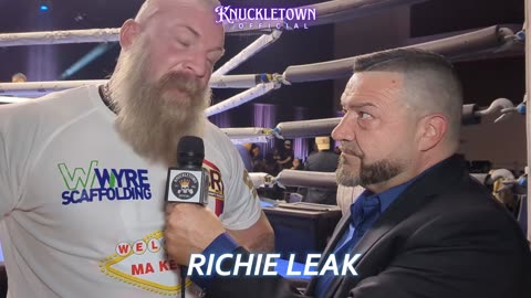 Richie Leak Interview at BYB 34 Bare Knuckle