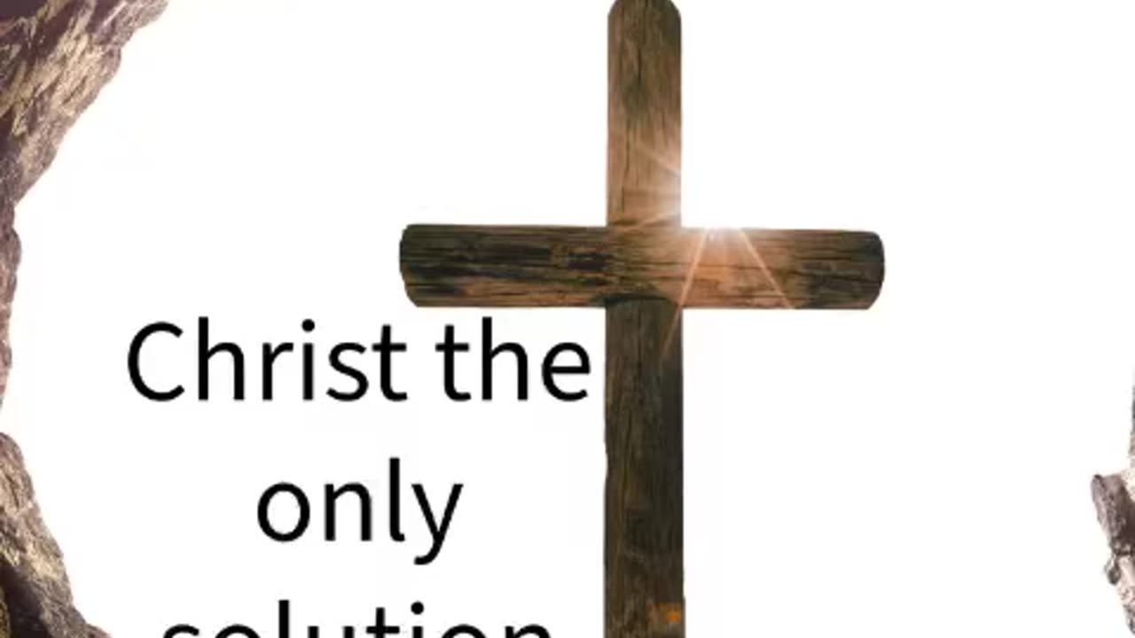 Christ the only solution for the moral pollution