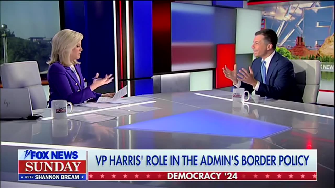 Fox News Host Shannon Bream Spars With Pete Buttigieg Over Migrant Crime