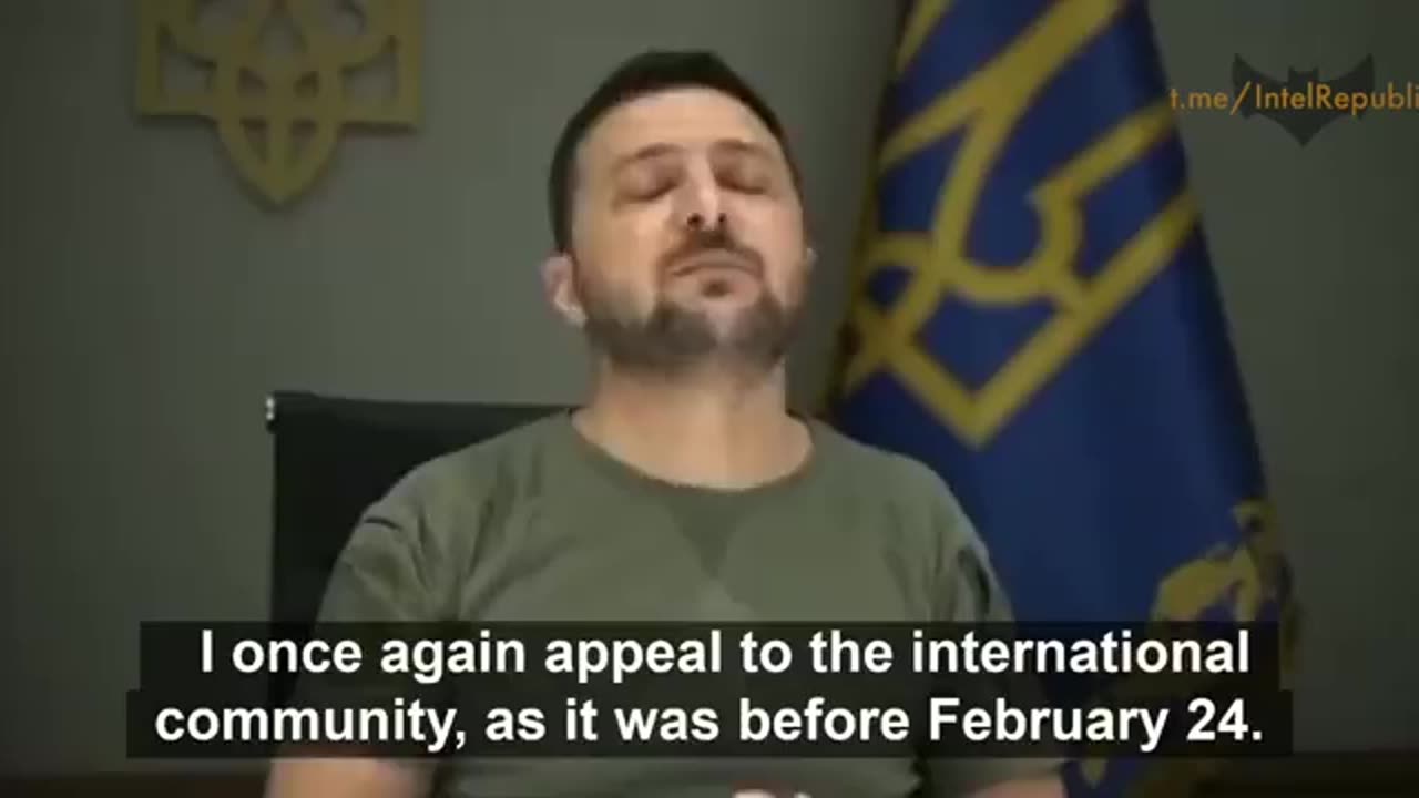 Zelensky (on drugs) calls for a preemptive Nuclear strike on Russia (to save NATO and the West)!