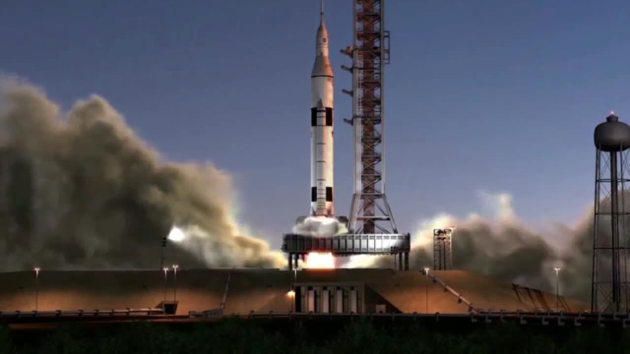 Spaceship rocket launches. NASA