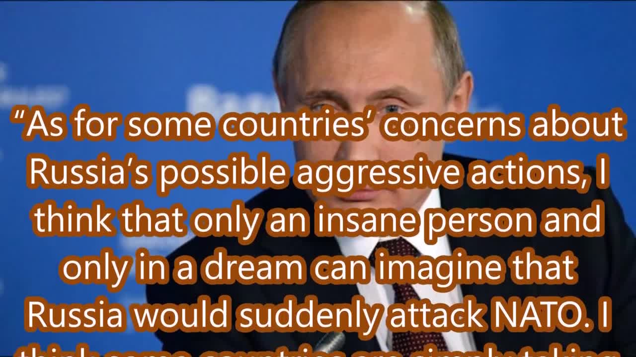 Vladimir Putin's Indictment Against the New World Order